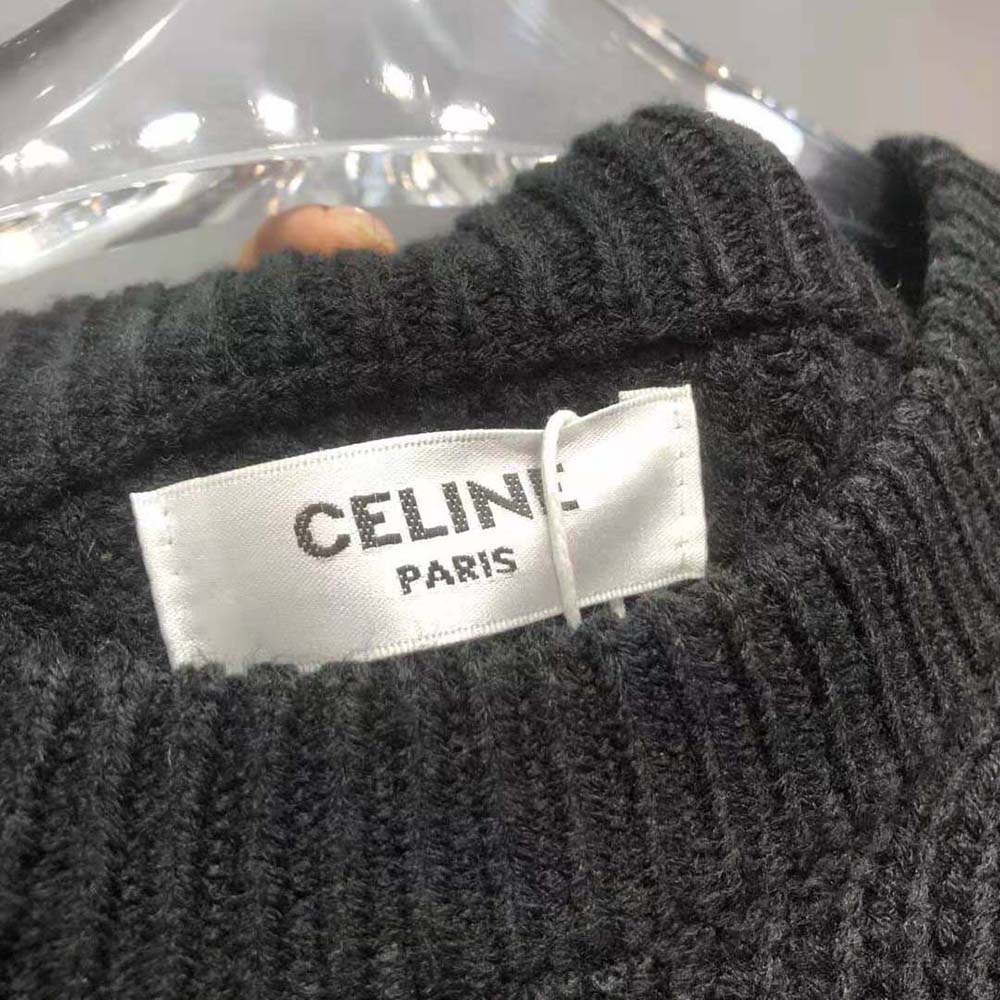 Celine Men Oversized Celine Sweater in Wool - image 9