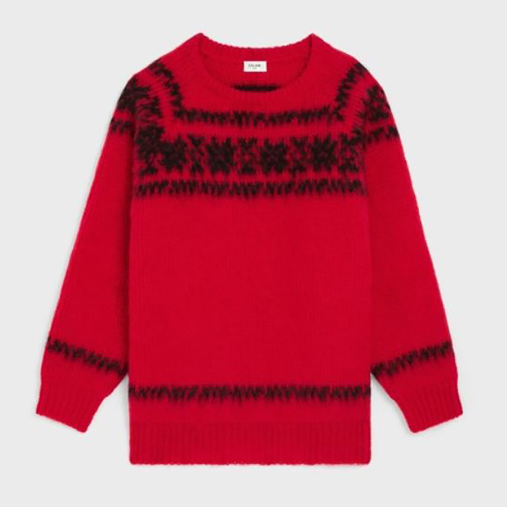 Celine Women Boxy Sweater in Brushed Wool - image 1
