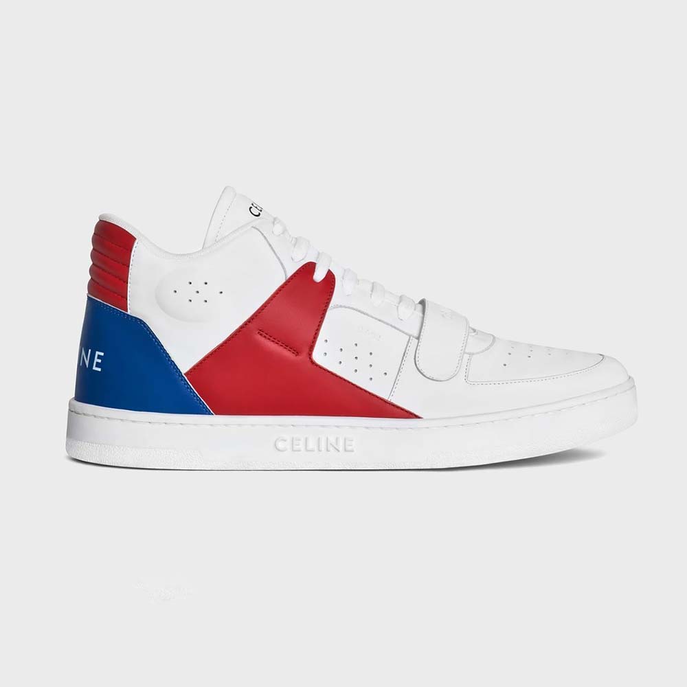 Celine Men CT-02 Mid Sneaker with Scratch in Calfskin-Red - image 1