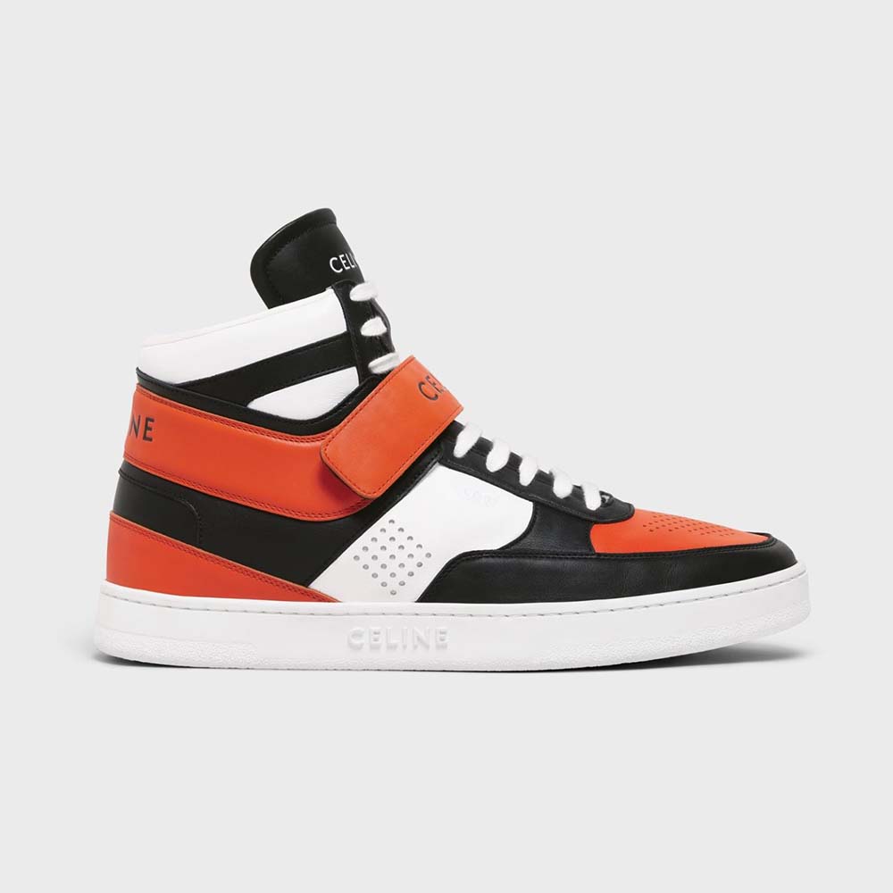 Celine Men CT-03 High Sneaker with Scratch in Calfskin-Orange - image 1