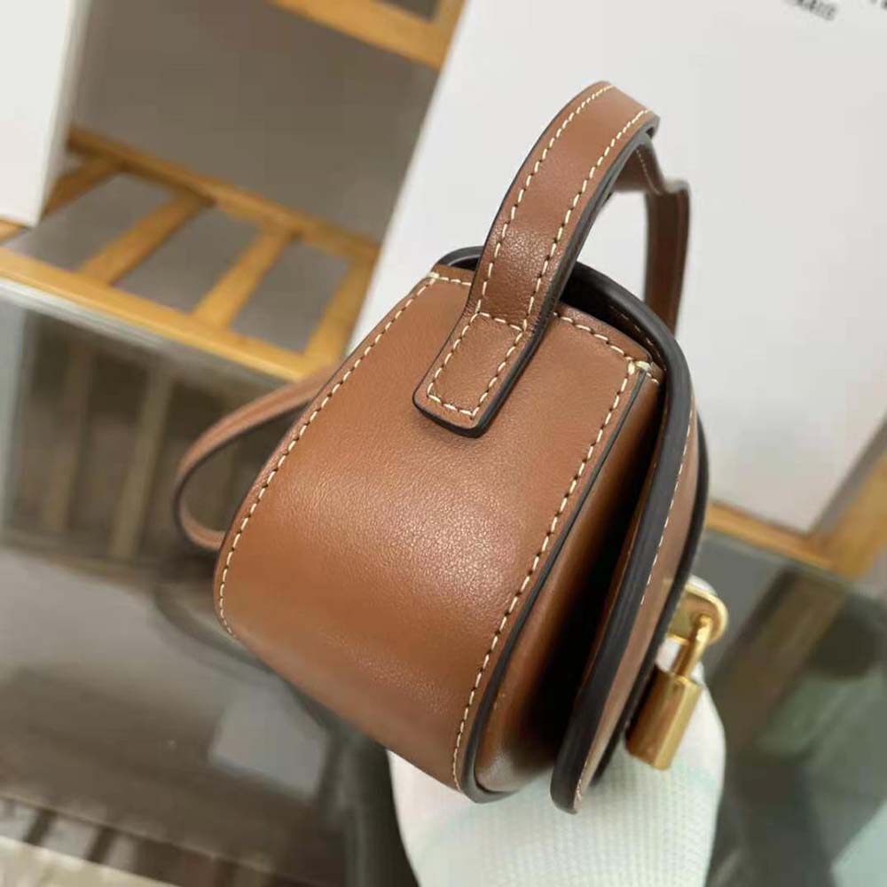 Celine Women Clutch on Strap in Smooth Calfskin-Brown - image 7