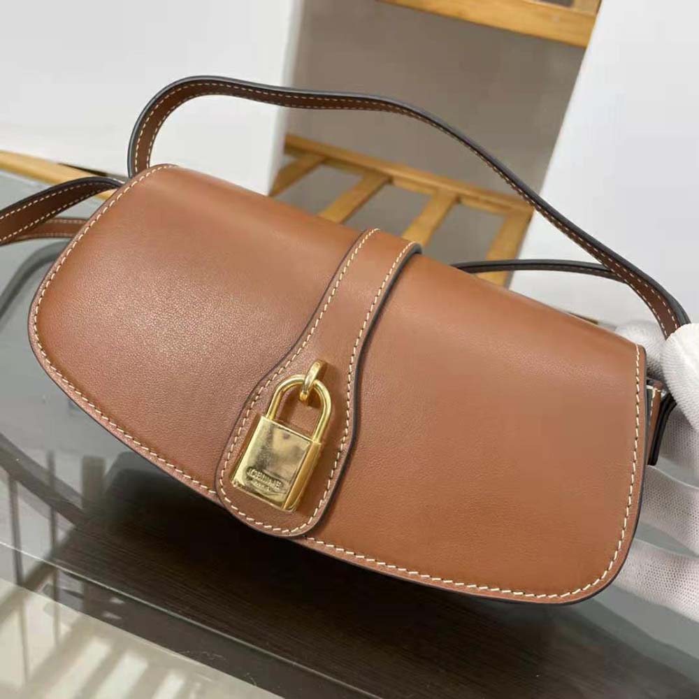 Celine Women Clutch on Strap in Smooth Calfskin-Brown - image 5