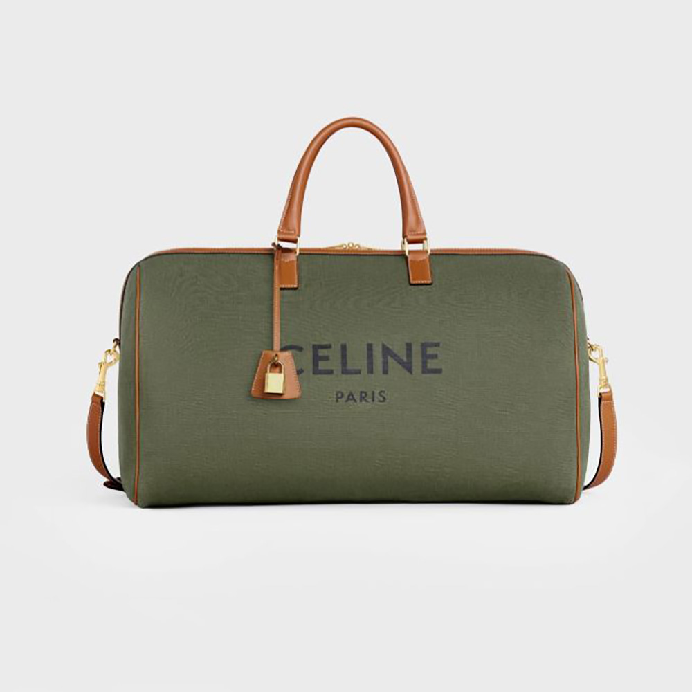 Celine Women Large Voyage Bag in Textile with Celine Print and Calfskin - image 1