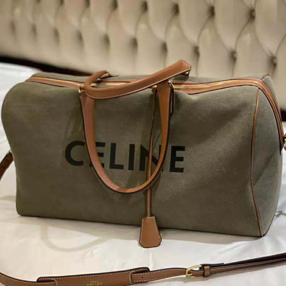 Celine Women Large Voyage Bag in Textile with Celine Print and Calfskin - image 2