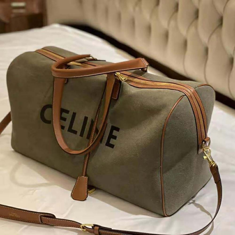 Celine Women Large Voyage Bag in Textile with Celine Print and Calfskin - image 4