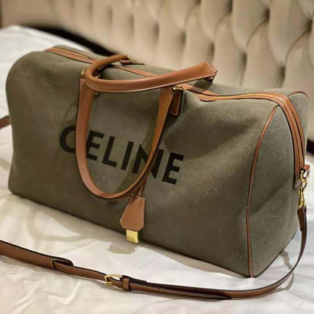Celine Women Large Voyage Bag in Textile with Celine Print and Calfskin - image 3