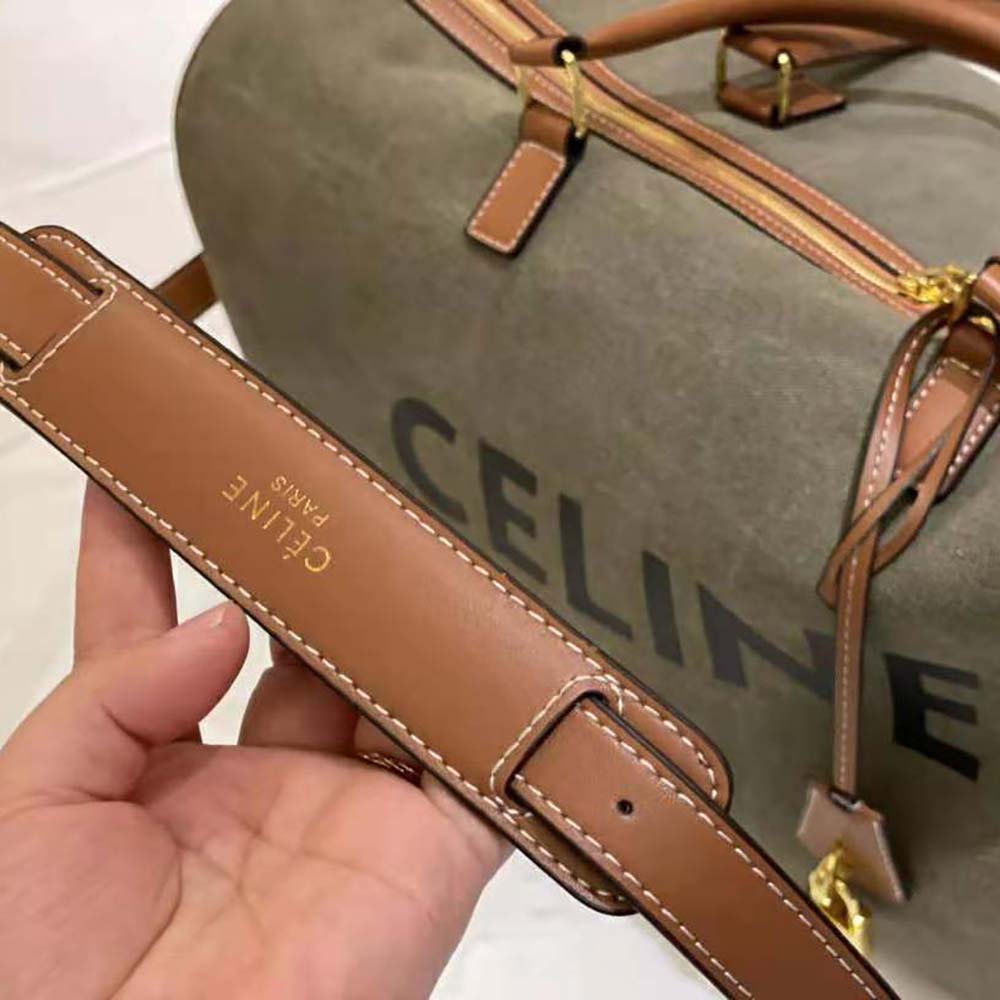 Celine Women Large Voyage Bag in Textile with Celine Print and Calfskin - image 5