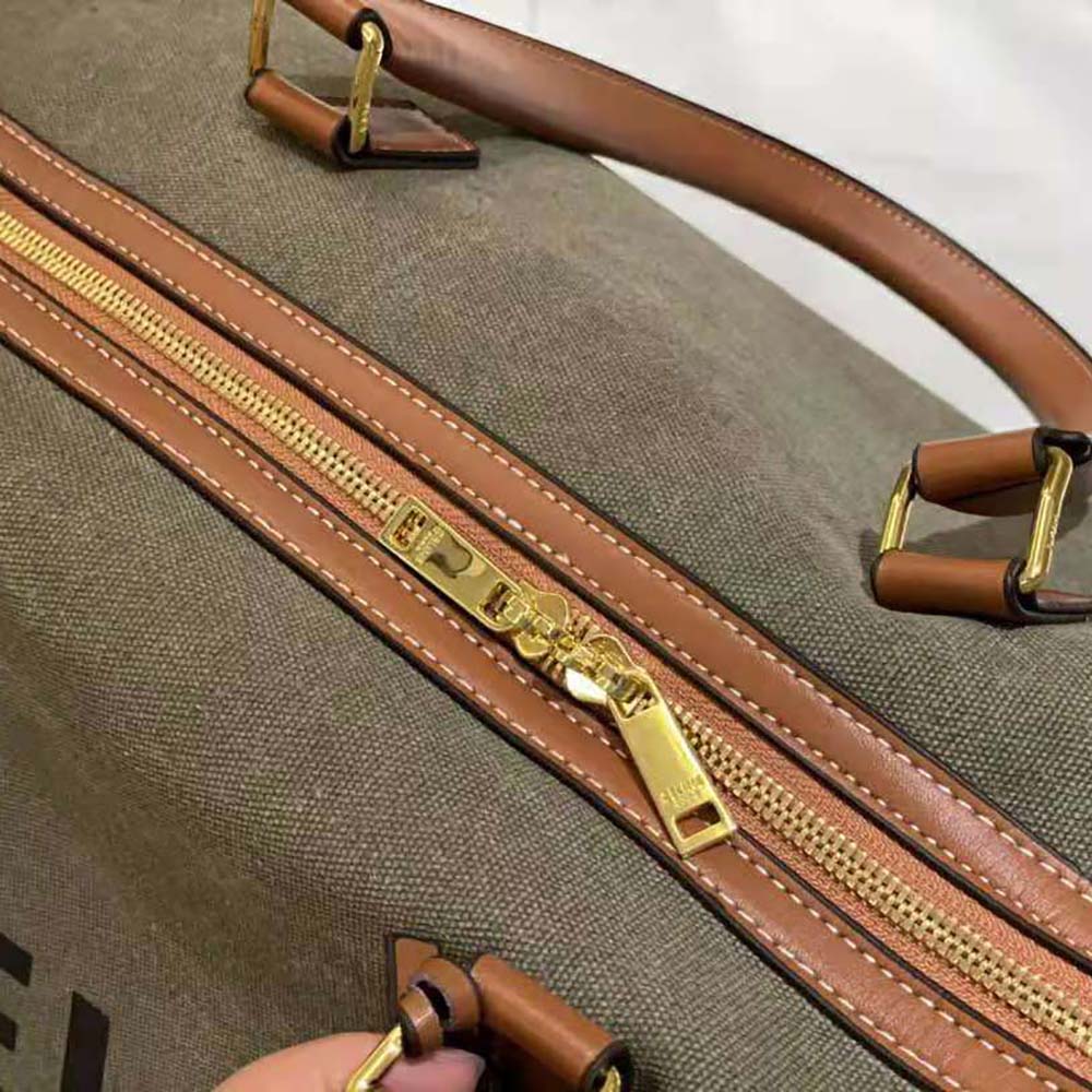 Celine Women Large Voyage Bag in Textile with Celine Print and Calfskin - image 6