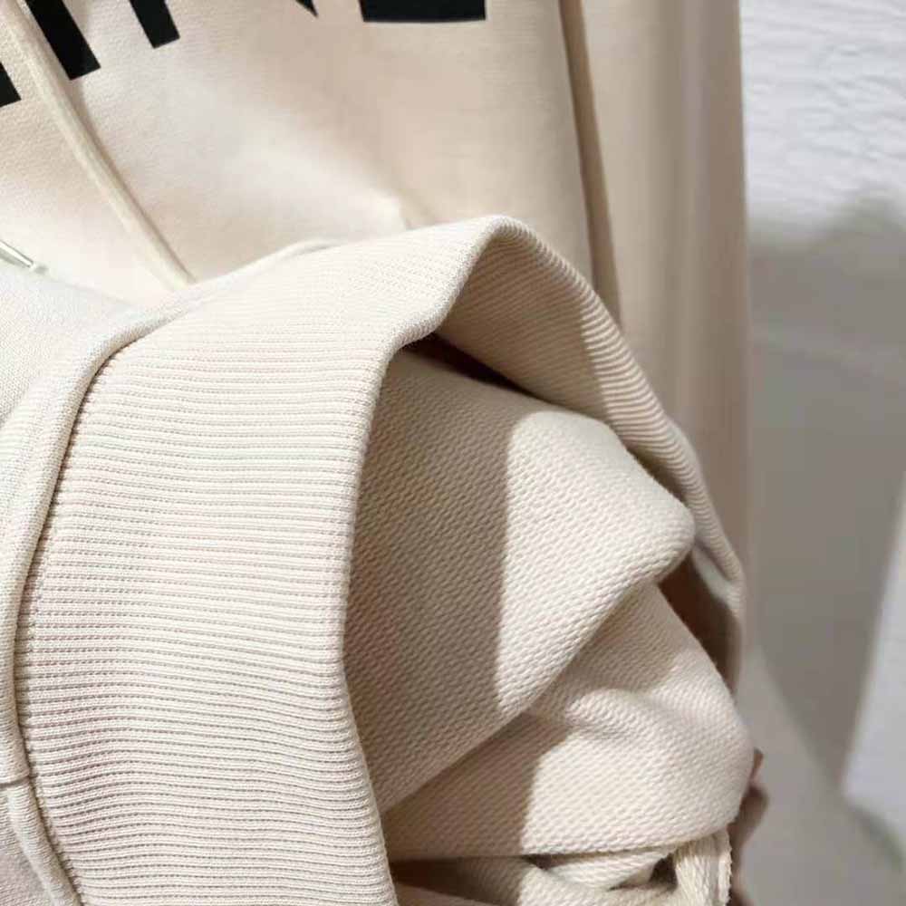 Celine Women Loose Celine Sweatshirt in Cotton Fleece-Beige - image 6