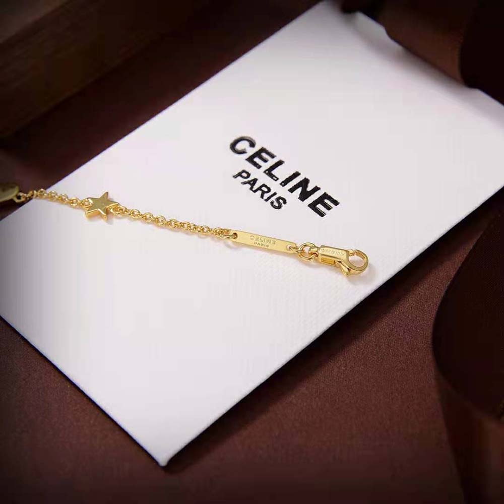 Celine Women Maillon Triomphe Multi Motifs Bracelet in Brass with Gold Finish - image 3