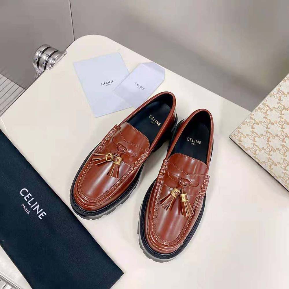 Celine Women Margaret Loafer with Tassels in Polished Bull - image 2