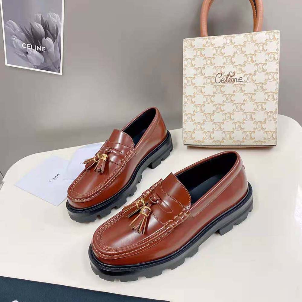 Celine Women Margaret Loafer with Tassels in Polished Bull - image 3