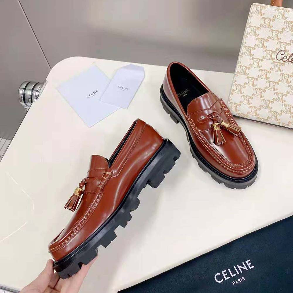 Celine Women Margaret Loafer with Tassels in Polished Bull - image 6
