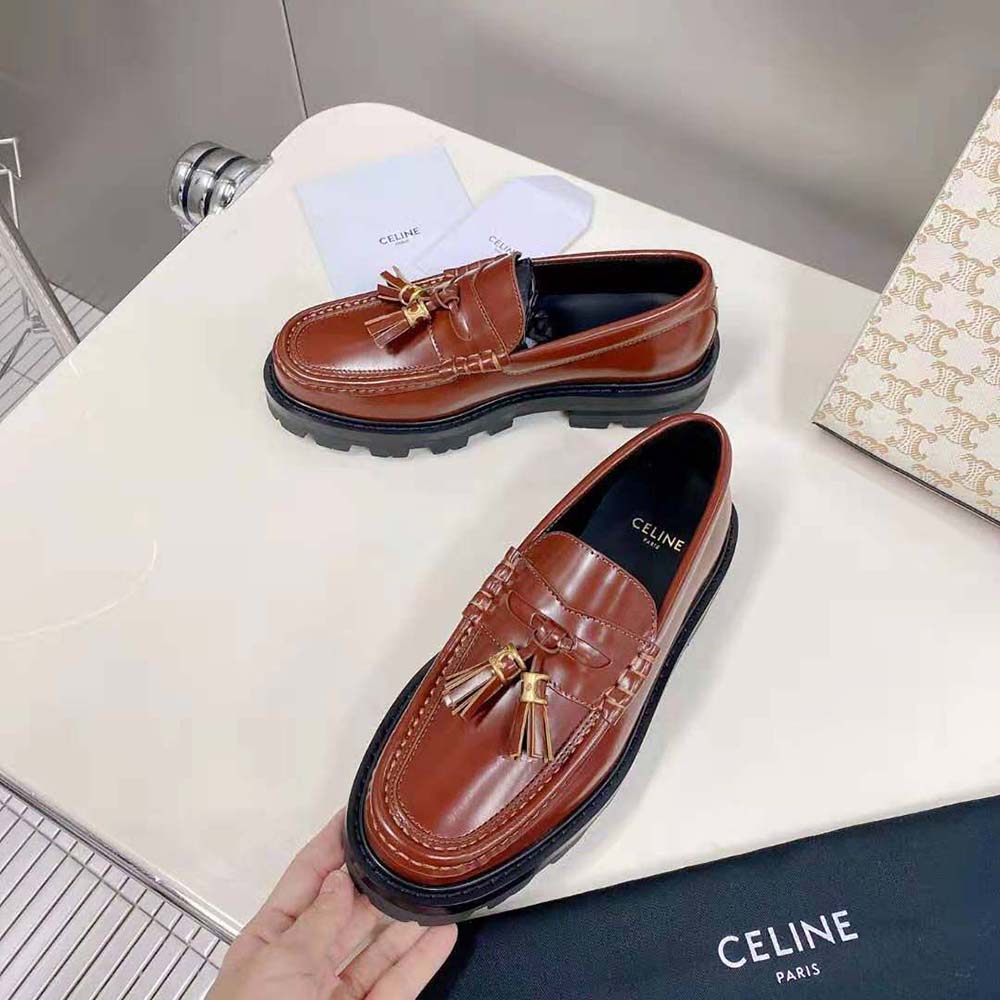 Celine Women Margaret Loafer with Tassels in Polished Bull - image 4