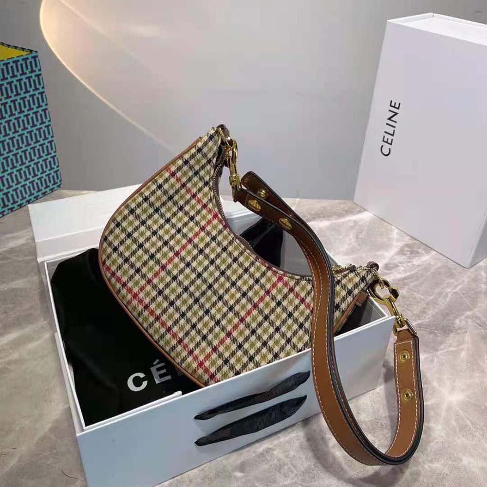 Celine Women Medium Strap Ava Bag in Textile and Calfskin - image 3