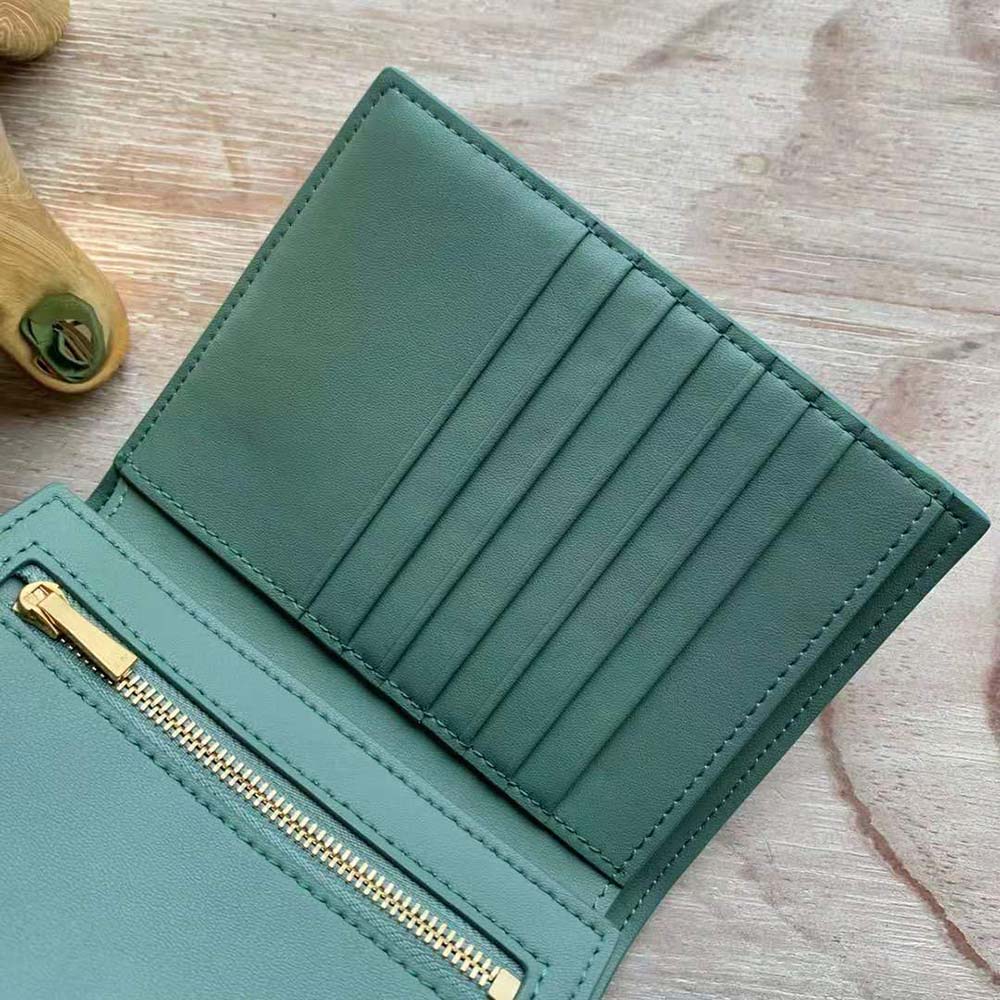 Celine Women Medium Strap Wallet in Bicolour Grained Calfskin - image 9