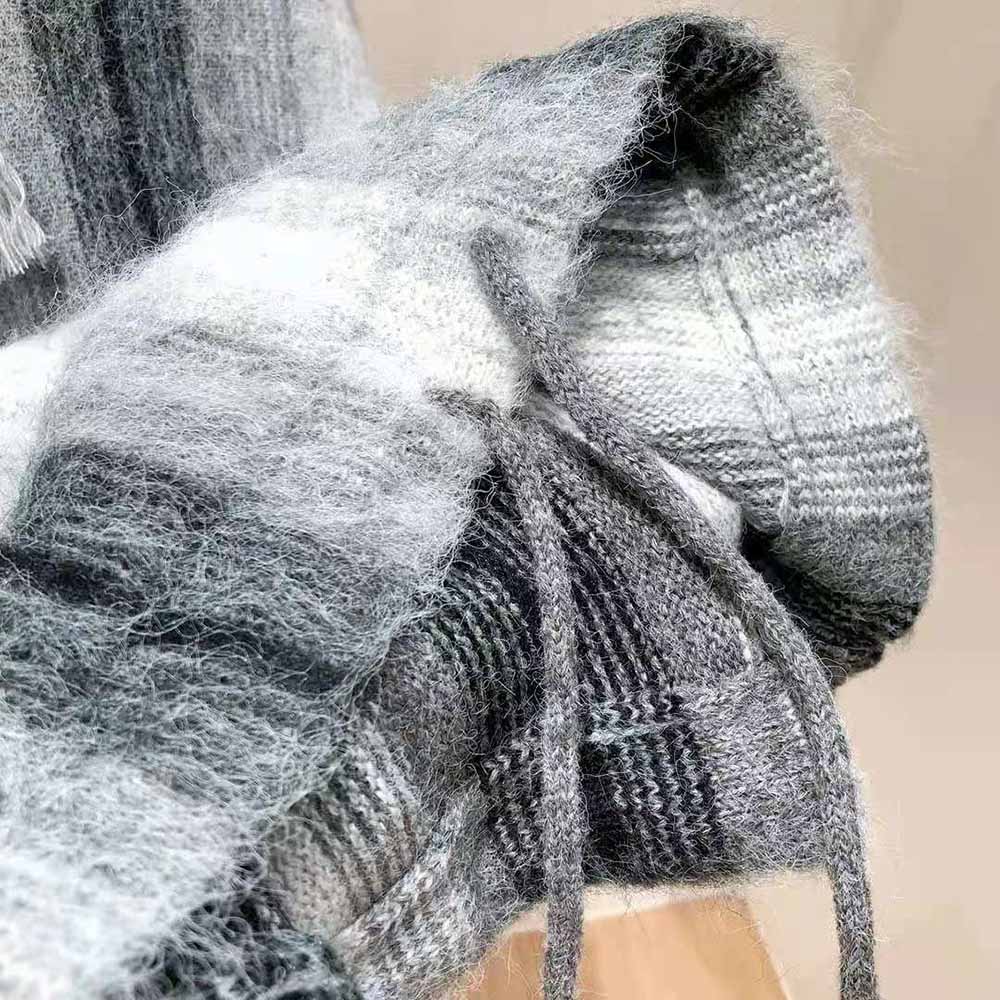 Celine Women Oversized Baja Pullover in Striped Alpaca Wool - image 7