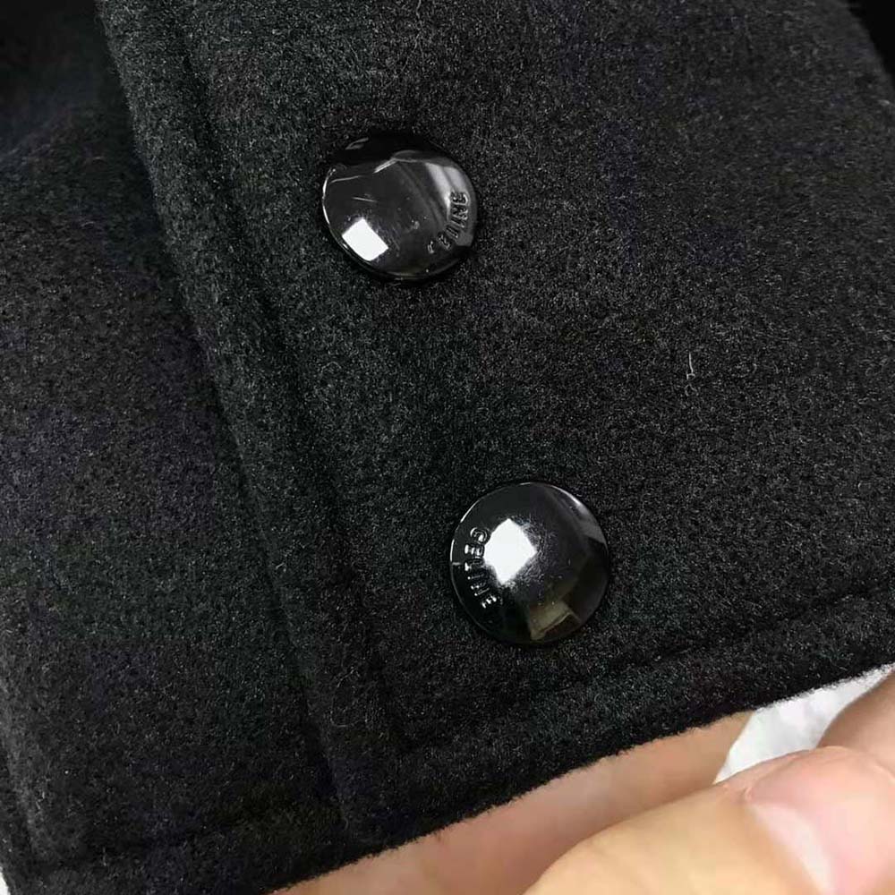 Celine Women Oversized Wool Varsity Jacket-Black - image 8