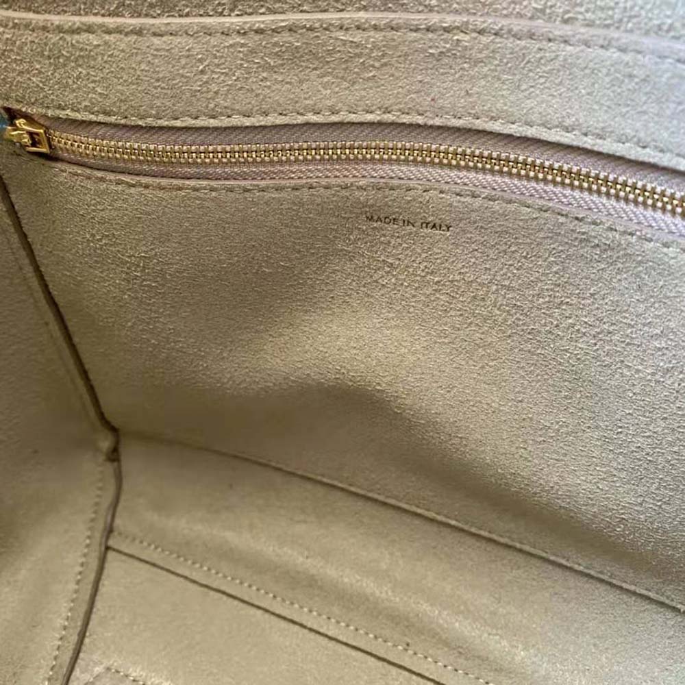 Celine Women Sangle Bucket Bag in Soft Grained Calfskin-Brown - image 9