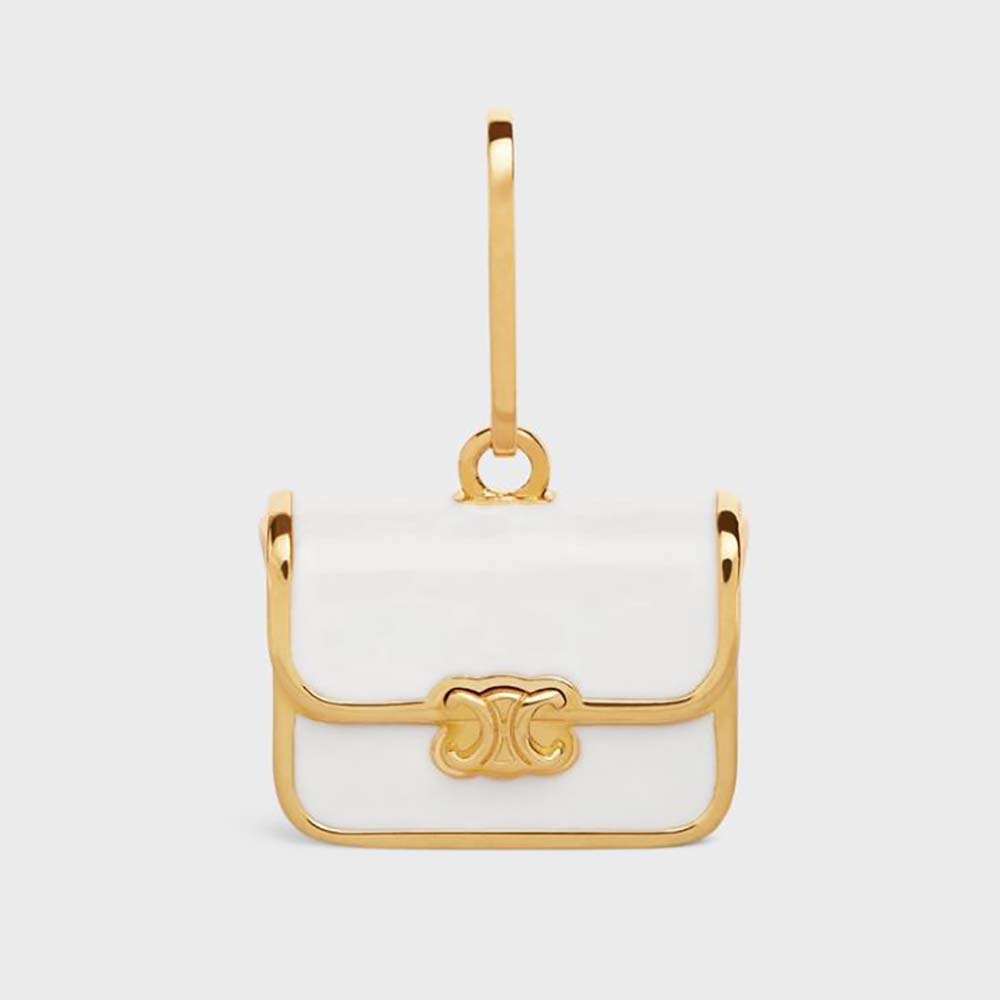 Celine Women Separables Triomphe Bag Pendant in Brass with Gold Finish - image 1