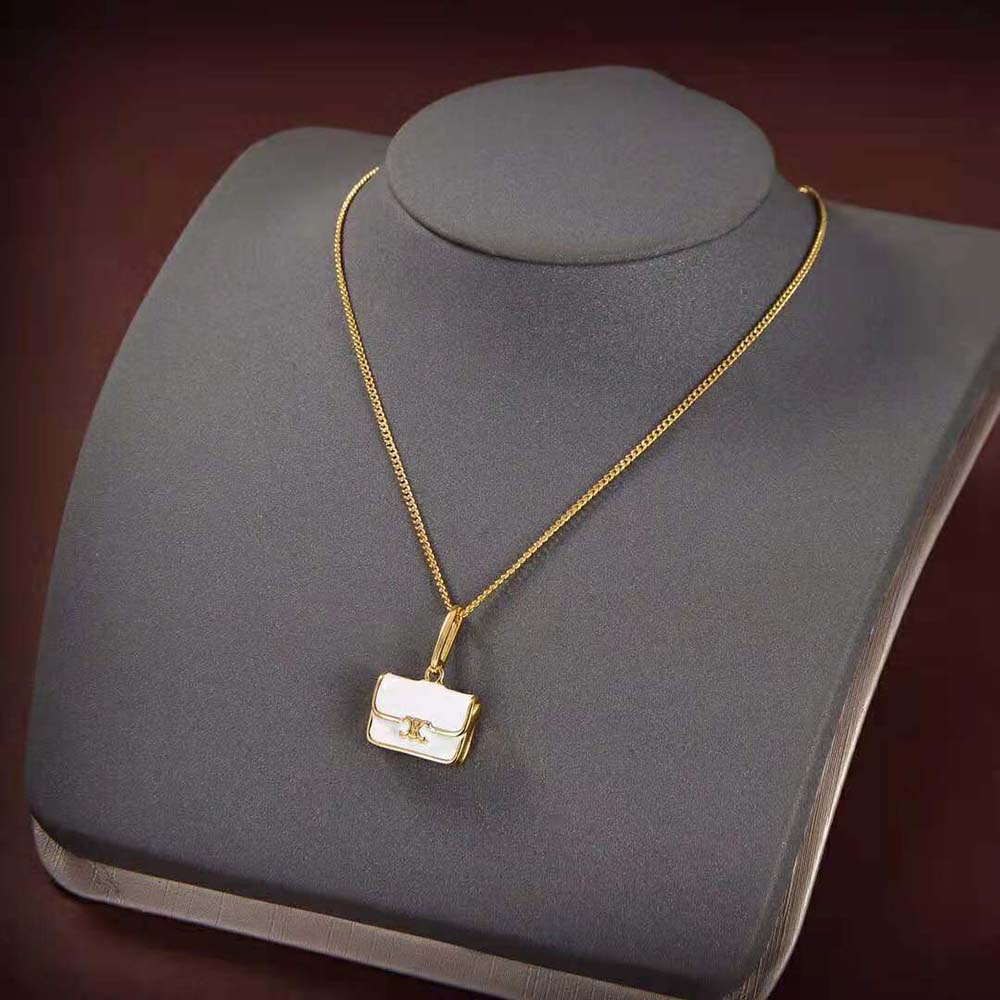 Celine Women Separables Triomphe Bag Pendant in Brass with Gold Finish - image 2