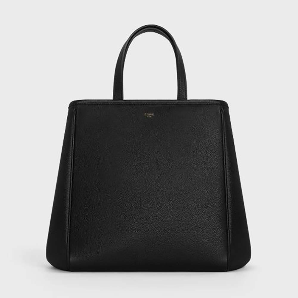 Celine Women Small Folded Cabas in Grained Calfskin-Black - image 1