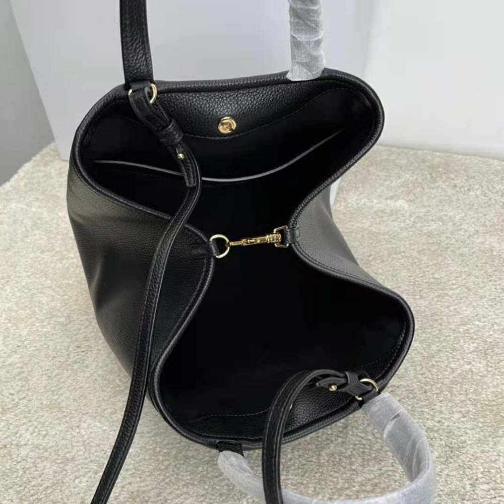 Celine Women Small Folded Cabas in Grained Calfskin-Black - image 6