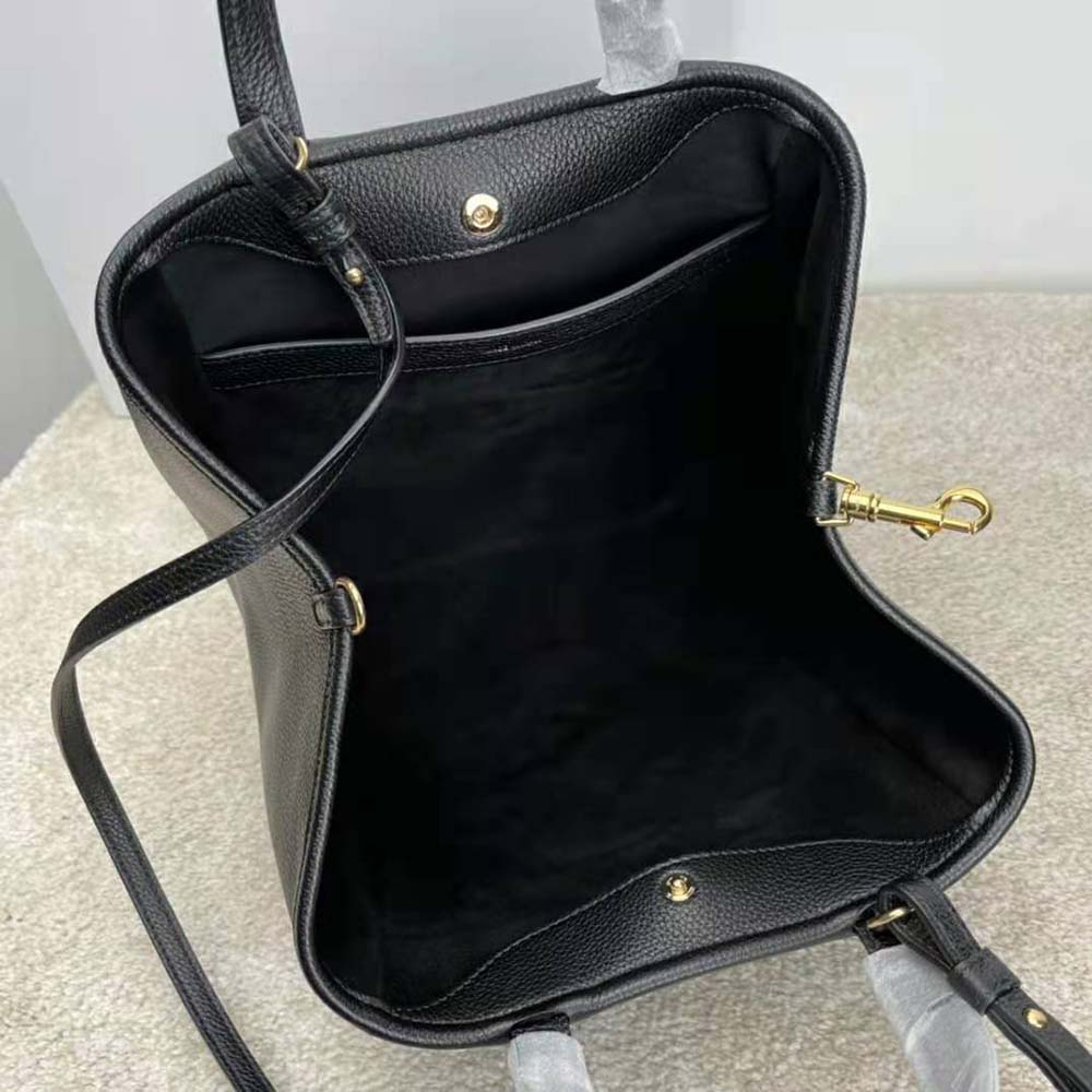 Celine Women Small Folded Cabas in Grained Calfskin-Black - image 7