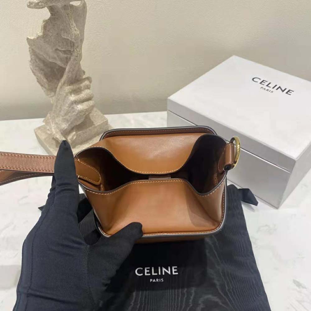 Celine Women Strap Box in Smooth Calfskin-Tan - image 7