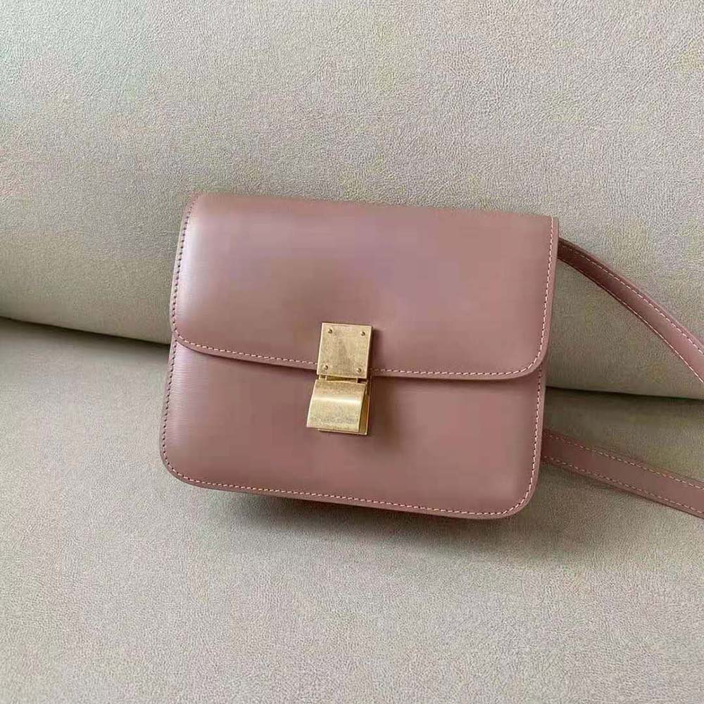 Celine Women Teen Classic Bag in Box Calfskin-Pink - image 2