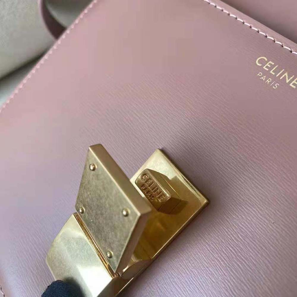 Celine Women Teen Classic Bag in Box Calfskin-Pink - image 9