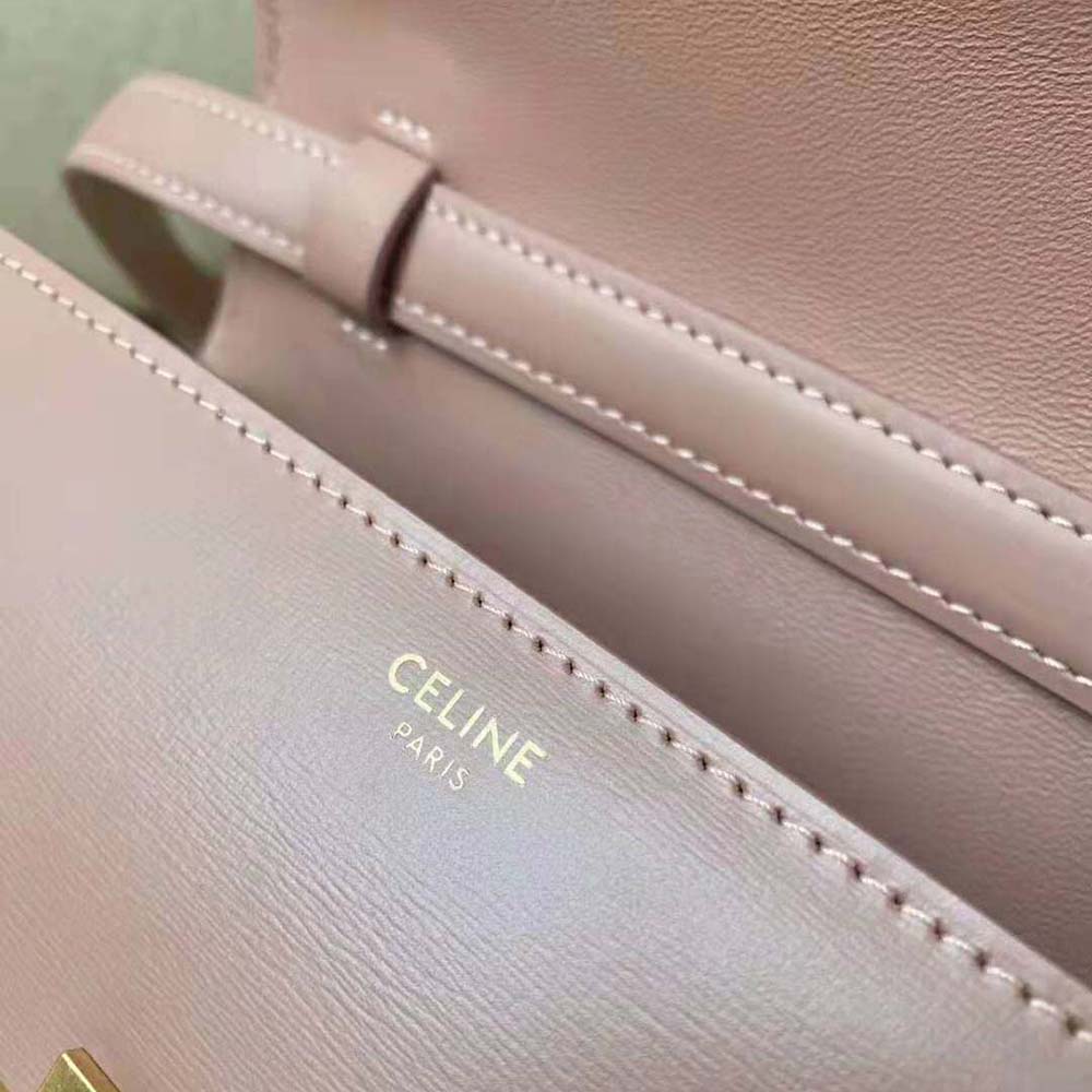Celine Women Teen Classic Bag in Box Calfskin-Pink - image 8