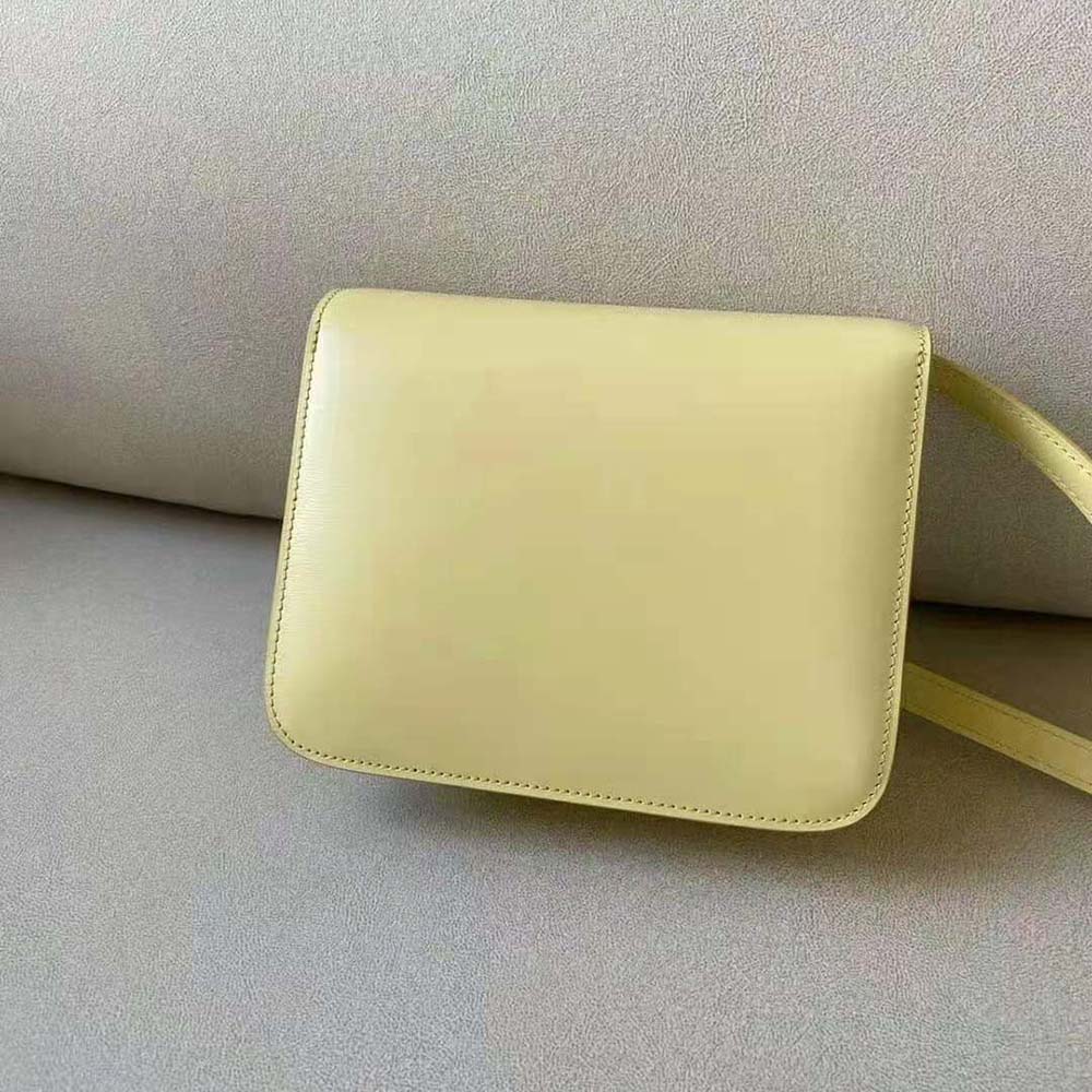 Celine Women Teen Classic Bag in Box Calfskin-Yellow - image 3