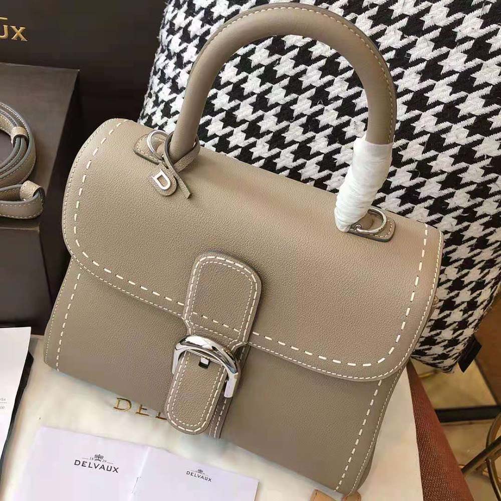 Delvaux Women Brillant MM Surpique in Rodeo Calf-Brown - image 4