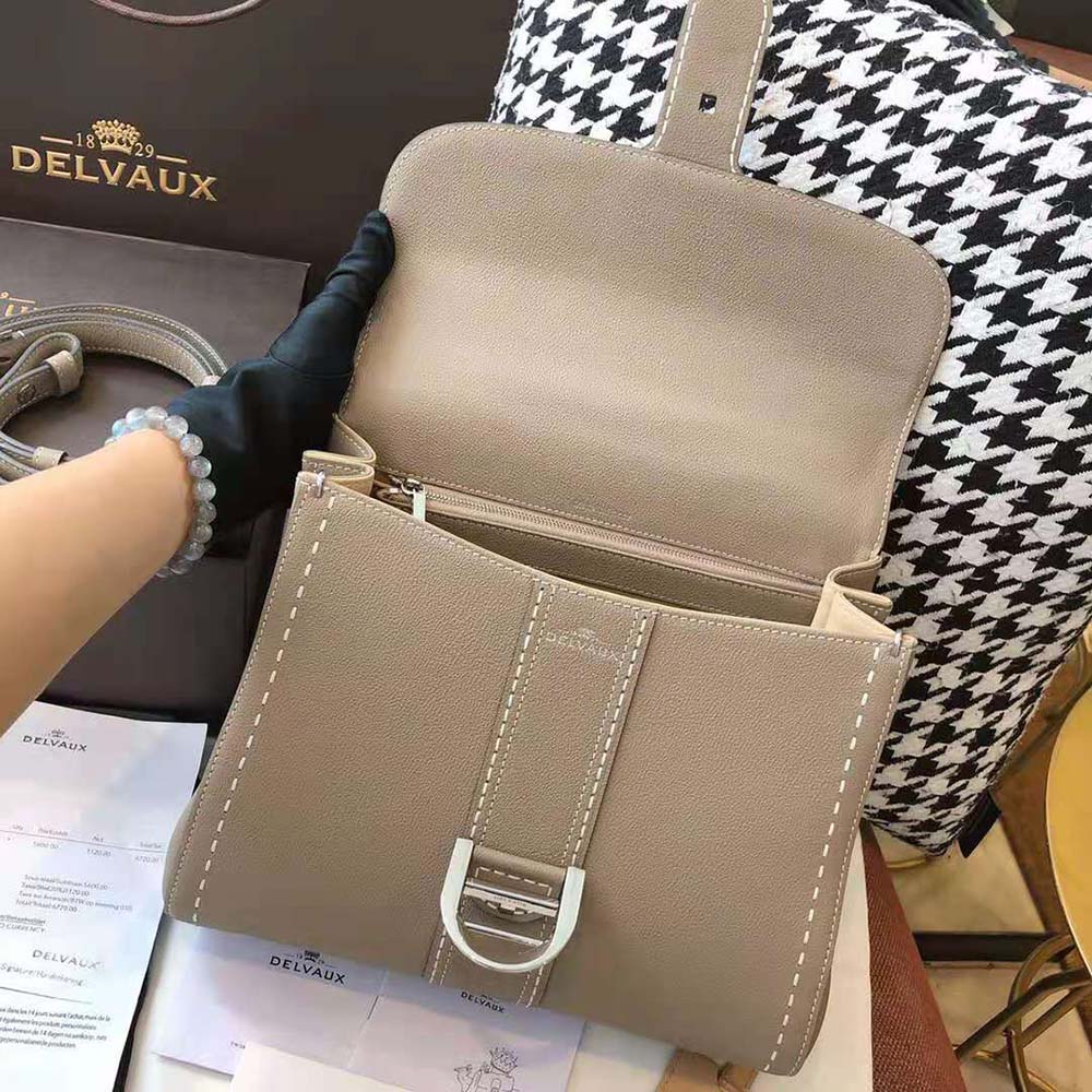 Delvaux Women Brillant MM Surpique in Rodeo Calf-Brown - image 5