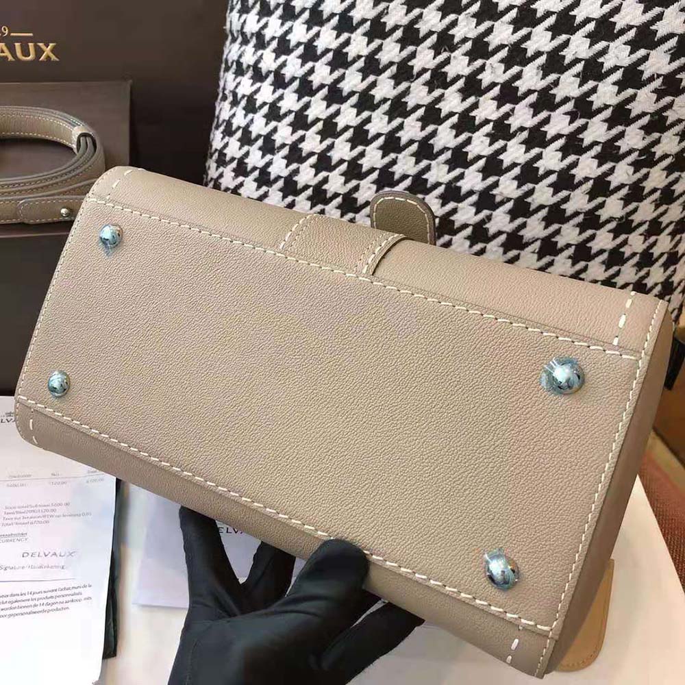 Delvaux Women Brillant MM Surpique in Rodeo Calf-Brown - image 8