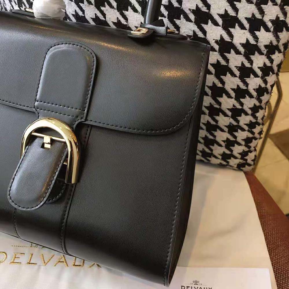 Delvaux Women Brillant Mini in Box Calf-Black - image 5