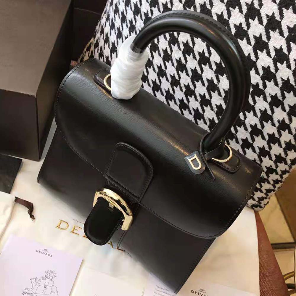 Delvaux Women Brillant Mini in Box Calf-Black - image 7