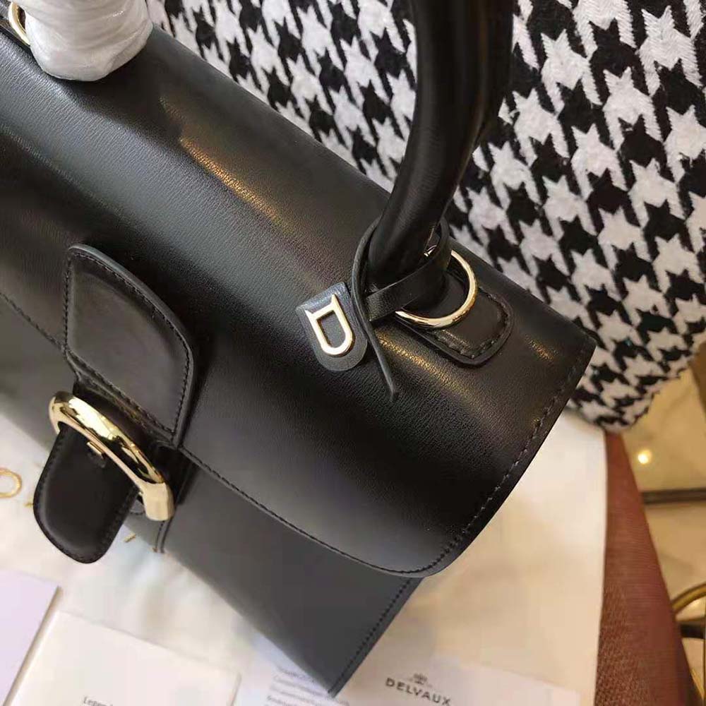 Delvaux Women Brillant Mini in Box Calf-Black - image 8