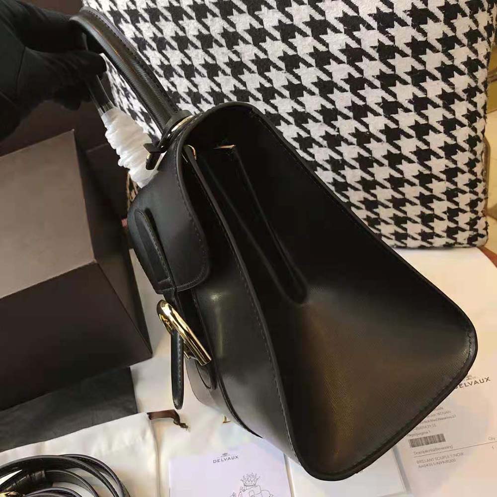 Delvaux Women Brillant Mini in Box Calf-Black - image 6