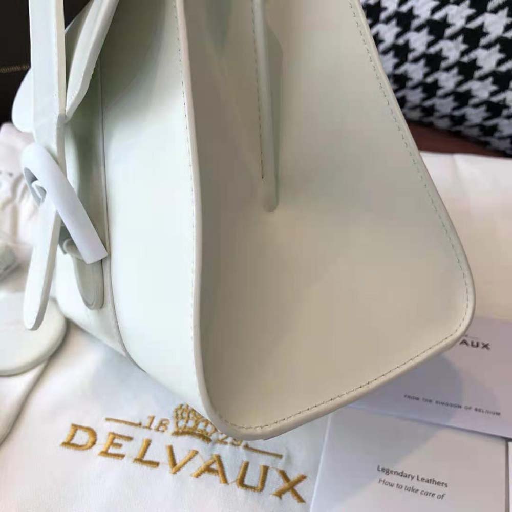 Delvaux Women Brillant Mini in Box Calf-White - image 7