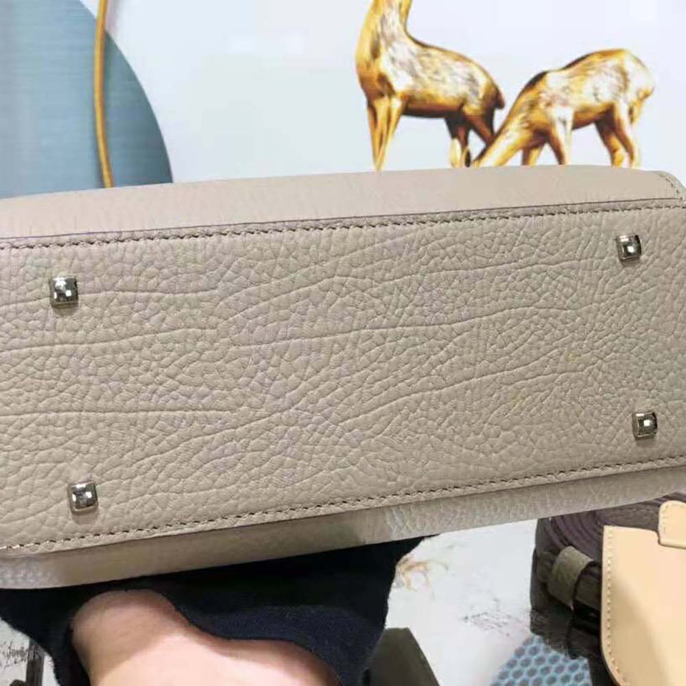 Delvaux Women Tempete PM in Crispy Calf-Beige - image 9