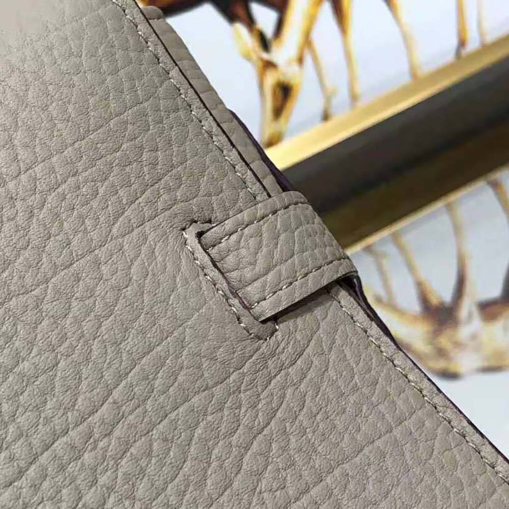 Delvaux Women Tempete PM in Crispy Calf-Beige - image 8