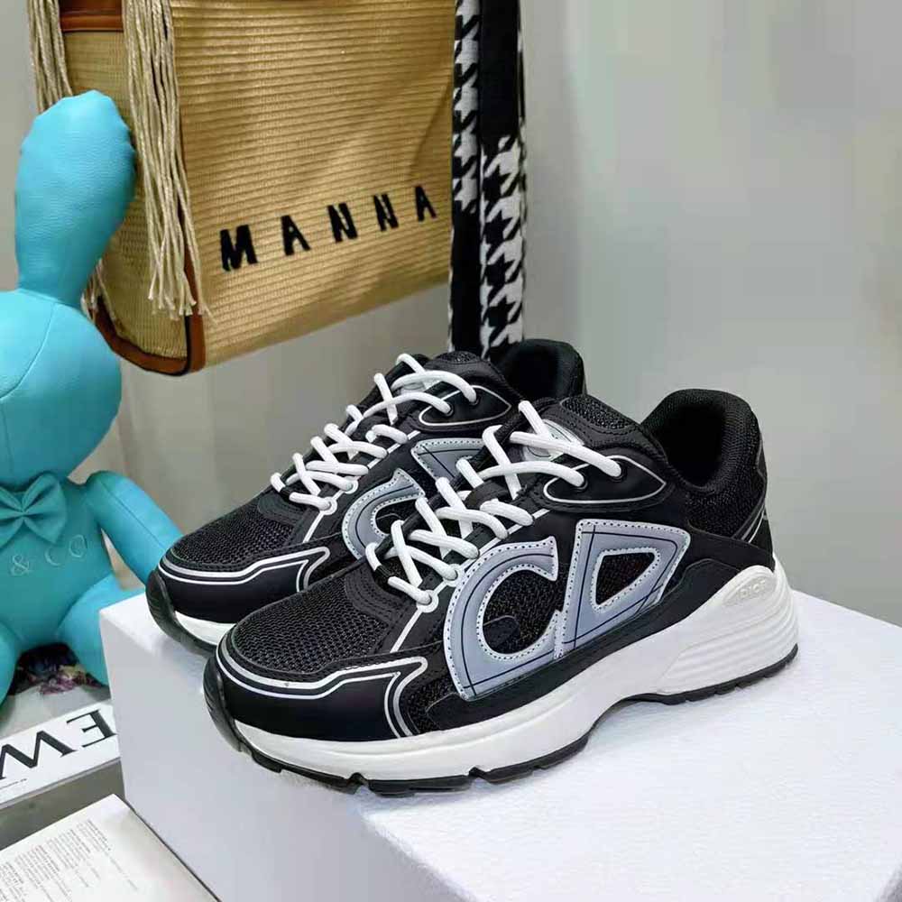Dior Men B30 Sneaker Black Mesh and Technical Fabric - image 4