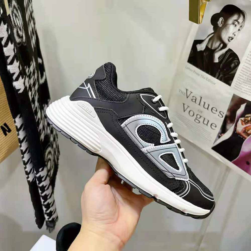 Dior Men B30 Sneaker Black Mesh and Technical Fabric - image 8