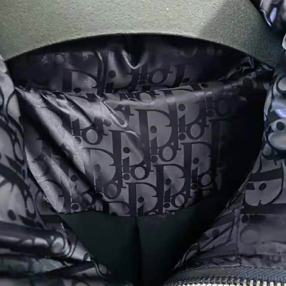 Dior Men Oblique Down Jacket Black Nylon Jacquard - image 8