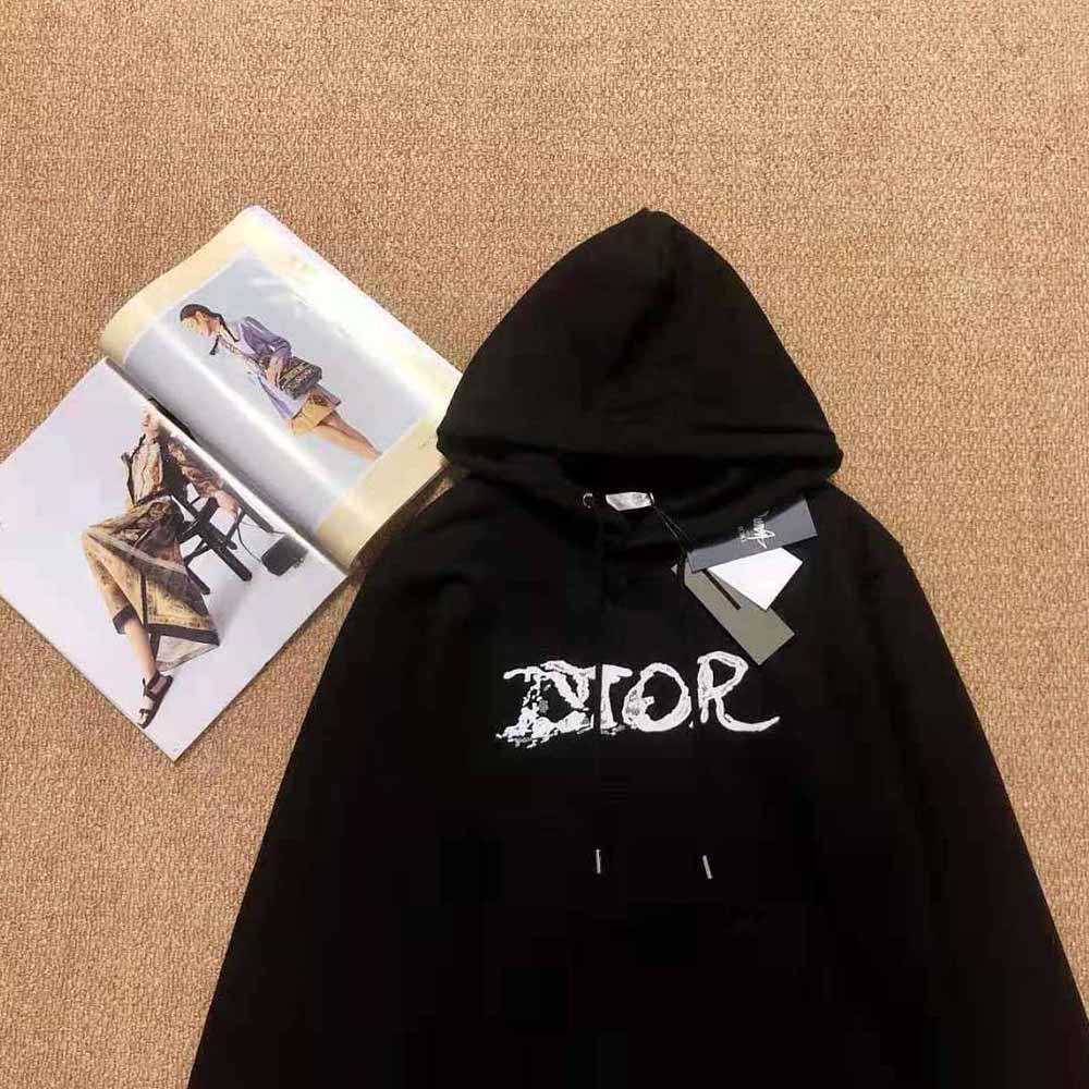 Dior Men Peter Doig Hooded Sweatshirt Black Cotton Fleece - image 5