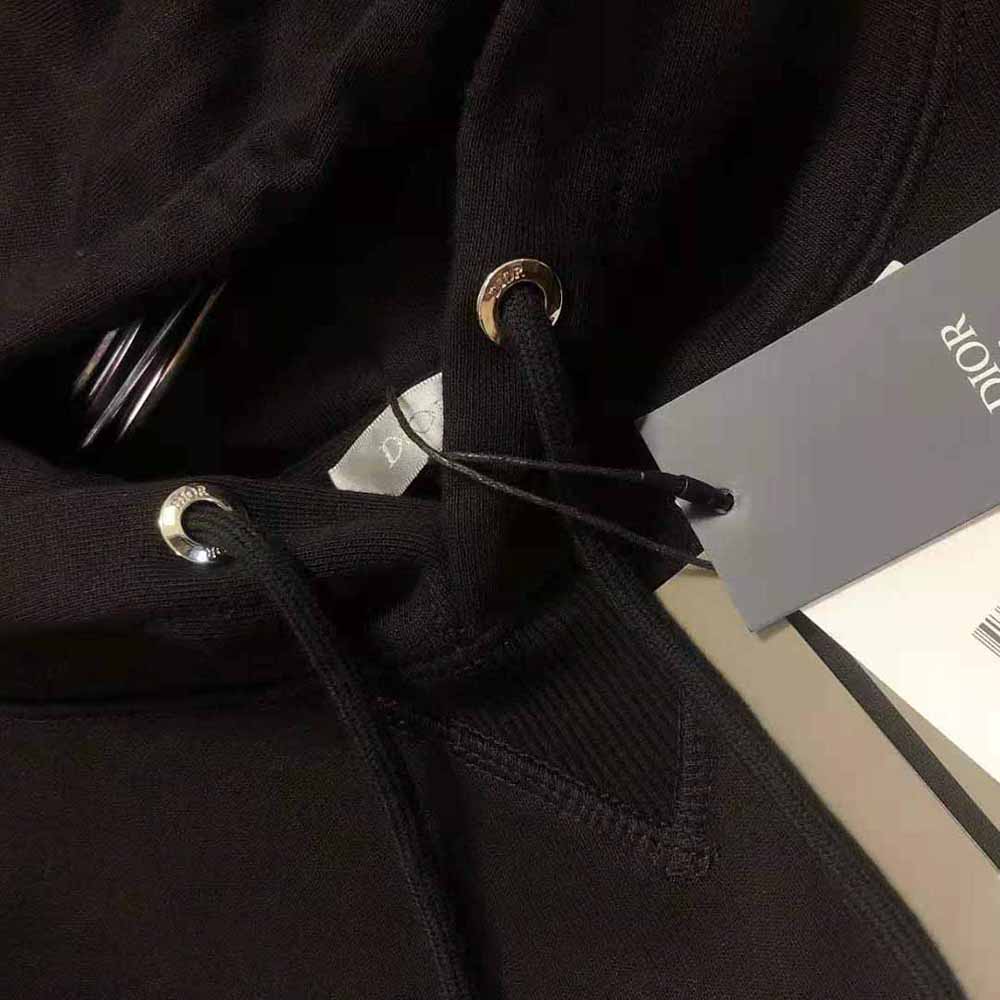 Dior Men Peter Doig Hooded Sweatshirt Black Cotton Fleece - image 8