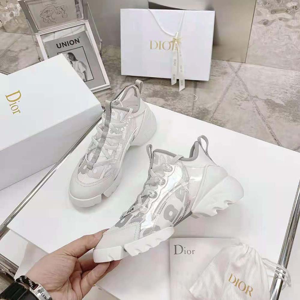 Dior Women D-connect Sneaker White Dior Spatial Printed Reflective Technical Fabric - image 6