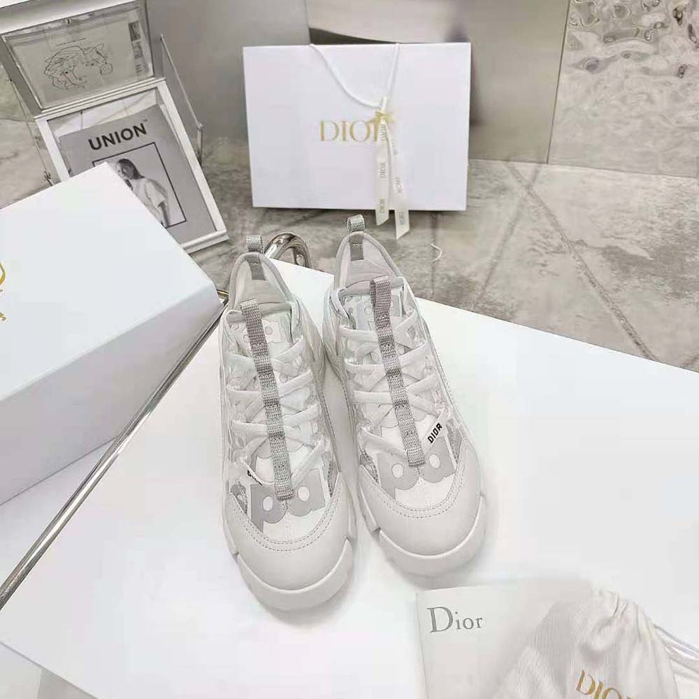 Dior Women D-connect Sneaker White Dior Spatial Printed Reflective Technical Fabric - image 5